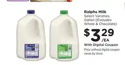 Ralphs Ralphs Milk offer