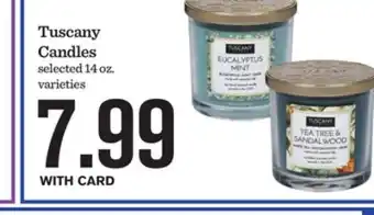 Mariano's Tuscany Candles offer