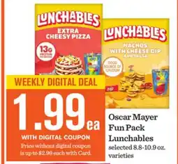 Mariano's Oscar Mayer Fun Pack Lunchables offer