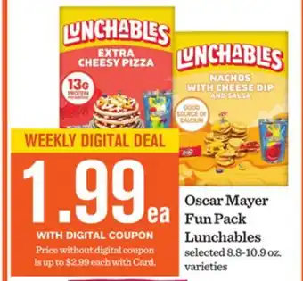 Mariano's Oscar Mayer Fun Pack Lunchables offer