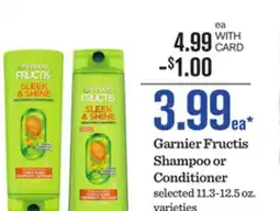 Mariano's Garnier Fructis Shampoo or Conditioner offer