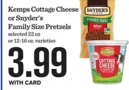 Mariano's Kemps Cottage Cheese or Snyder's Family Size Pretzels offer