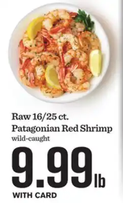 Mariano's Raw 16/25 ct. Patagonian Red Shrimp offer