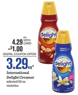 Mariano's International Delight Creamer offer