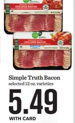 Mariano's Simple Truth Bacon offer