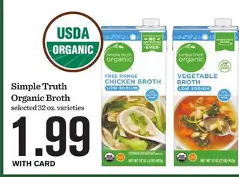 Mariano's Simple Truth Organic Broth offer
