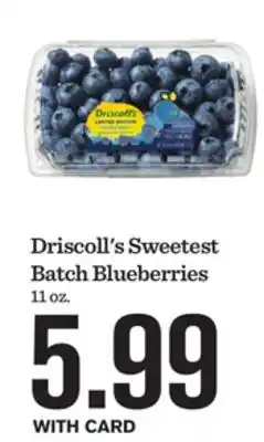 Mariano's Driscoll's Sweetest Batch Blueberries offer