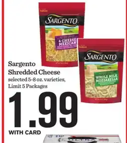 Mariano's Sargento Shredded Cheese offer