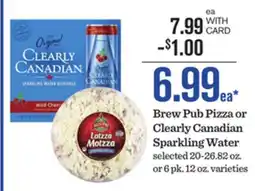 Mariano's Brew Pub Pizza or Clearly Canadian Sparkling Water offer