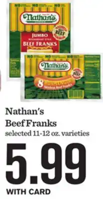 Mariano's Nathan's Beef Franks offer