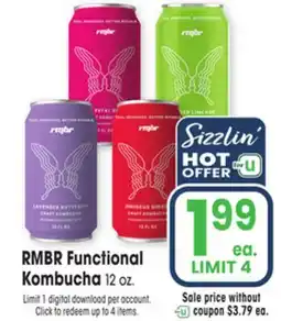 Jewel-Osco RMBR Functional Kombucha offer