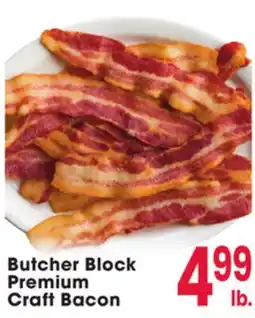Jewel-Osco Butcher Block Premium Craft Bacon offer