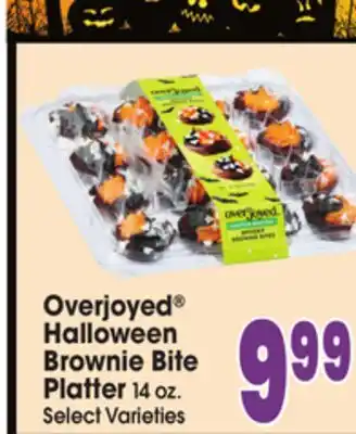 Jewel-Osco Overjoyed Halloween Brownie Bite Platter offer