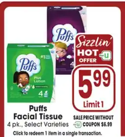 Jewel-Osco Puffs Facial Tissue offer