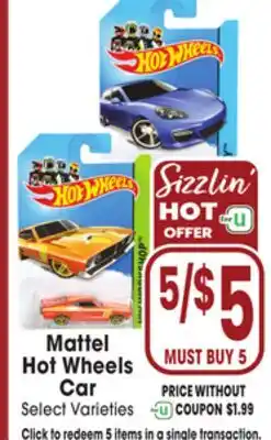 Jewel-Osco Mattel Hot Wheels Car offer