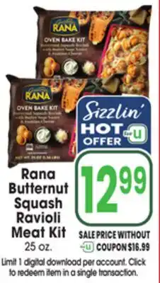 Jewel-Osco Rana Butternut Squash Ravioli Meat Kit offer
