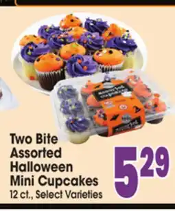 Jewel-Osco Two Bite Assorted Halloween Mini Cupcakes offer