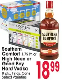 Jewel-Osco Southern Comfort 1.75 ltr. or High Noon or Good Boy Hard Vodka 8 pk. 12 oz. Cans offer