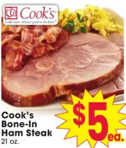 Jewel-Osco Cook's Bone-In Bone-In Ham Steak offer