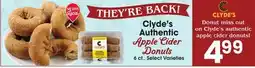 Jewel-Osco Clyde's Authentic Apple Cider Donuts offer
