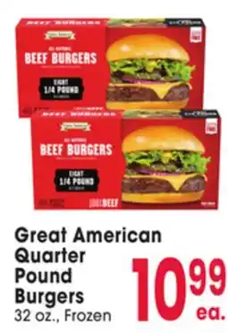 Jewel-Osco Great American Quarter Pound Burgers offer