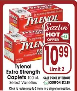 Jewel-Osco Tylenol Extra Strength Caplets offer