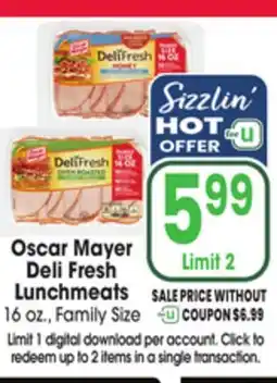 Jewel-Osco Oscar Mayer Deli Fresh Deli Fresh Lunchmeats offer