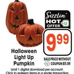 Jewel-Osco Halloween Light Up Pumpkin offer