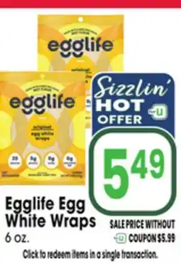 Jewel-Osco Egglife Egg White Wraps offer