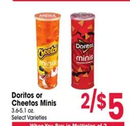 Jewel-Osco Doritos or Cheetos Minis offer
