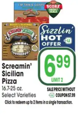 Jewel-Osco Screamin' Sicilian Pizza offer