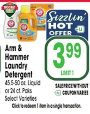 Jewel-Osco Arm & Hammer Laundry Detergent offer