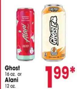 Jewel-Osco Ghost 16 oz. or Alani 12 oz offer