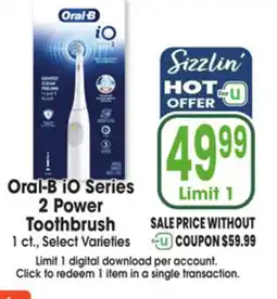 Jewel-Osco Oral-B iO Series 2 Power Toothbrush offer