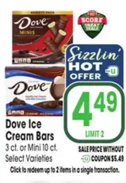 Jewel-Osco Dove Ice Cream Bars offer