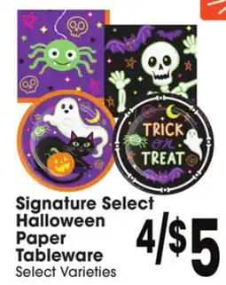 Jewel-Osco Signature Select Halloween Paper offer