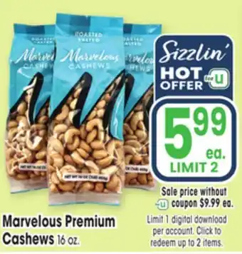 Jewel-Osco Marvelous Premium Cashews offer