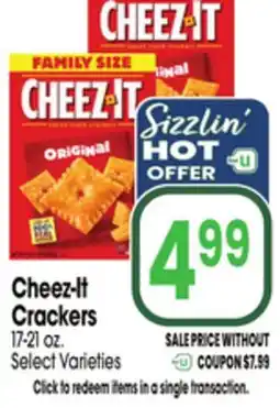 Jewel-Osco Cheez-It Crackers offer