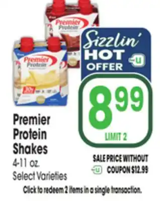 Jewel-Osco Premier Protein Shakes offer