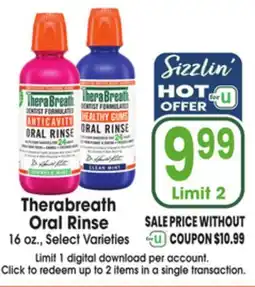 Jewel-Osco Therabreath Oral Rinse offer