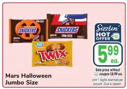 Jewel-Osco Mars Halloween Jumbo Size offer