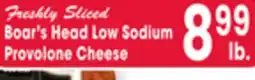 Jewel-Osco Boar's Head Low Sodium Provolone Cheese offer