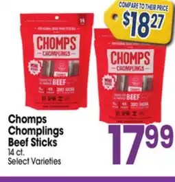 Jewel-Osco Chomps Chomplings Beef Sticks offer