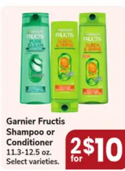 Jewel-Osco Garnier Fructis Shampoo or Conditioner offer