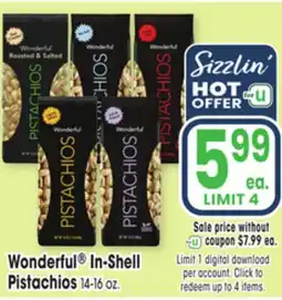 Jewel-Osco Wonderful In-Shell Pistachios offer