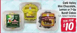 Jewel-Osco Café Valley Mini Chocolate, Lemon or 7•Up Bundt Cakes offer