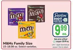 Jewel-Osco M&Ms Family Size offer
