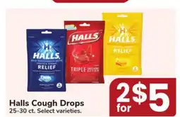 Jewel-Osco Halls Cough Drops offer