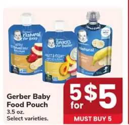 Jewel-Osco Gerber Baby Food Pouch offer