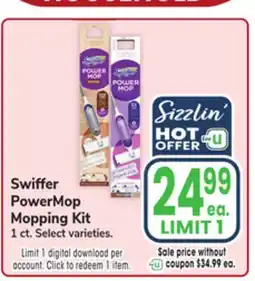 Jewel-Osco Swiffer PowerMop Mopping Kit offer